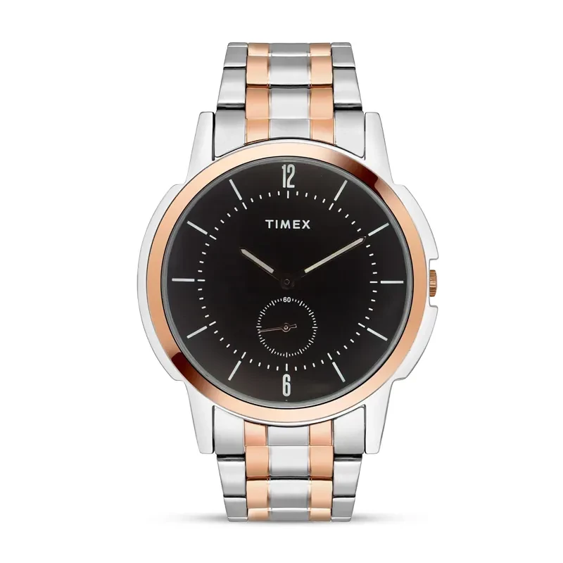 Timex Fashion Black Dial Two-tone Men's Watch | TWB2G01SMU03